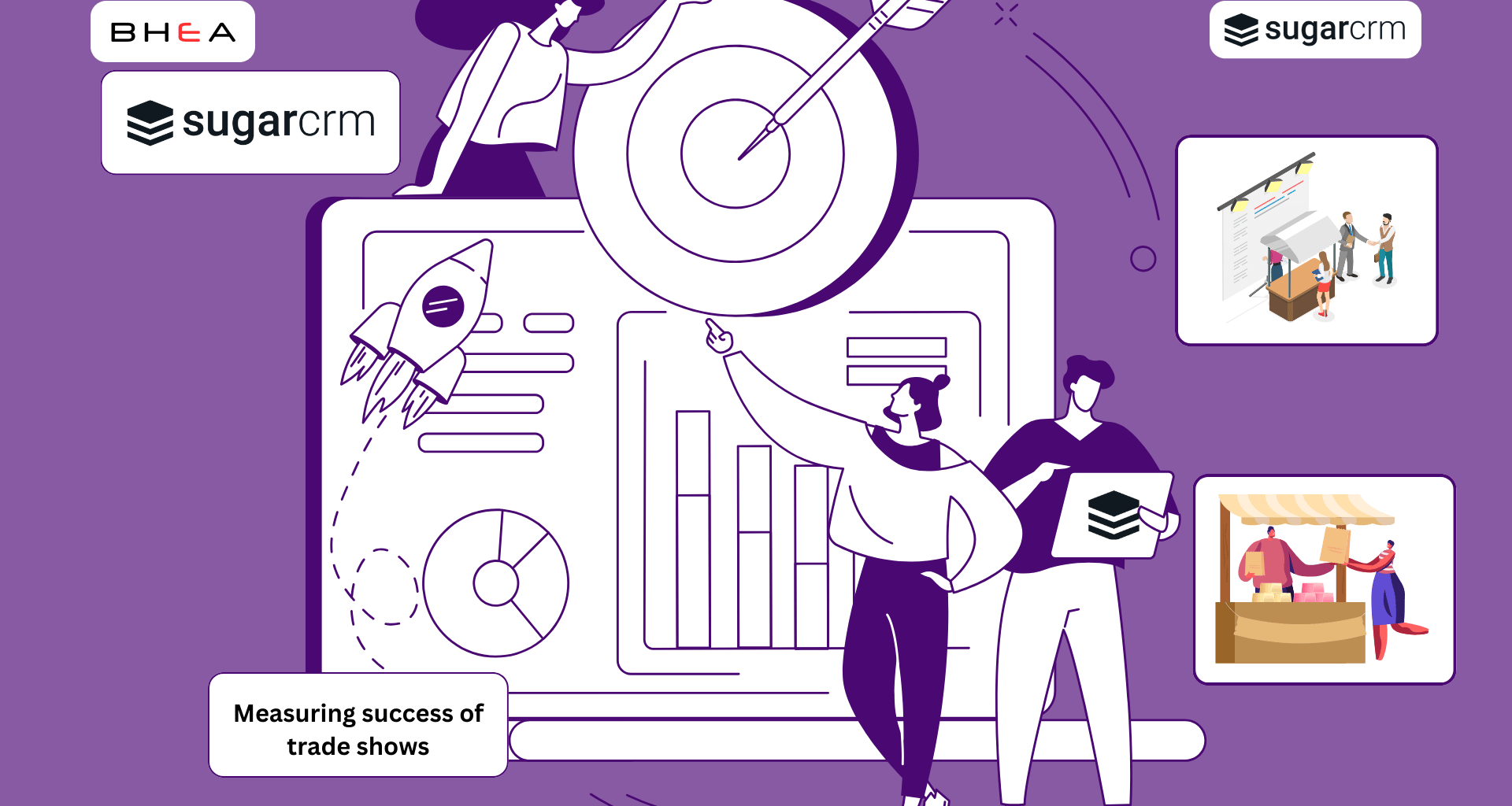 How to measure success in trade shows and exhibitions using SugarCRM, focusing on lead generation, ROI, and campaign management